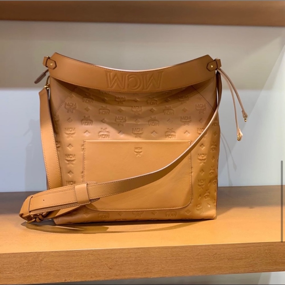 Price firm! Last one! MCM cognac large hobo